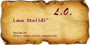 Laux Otelló névjegykártya